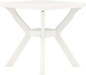 vidaXL Τραπέζι Bistro Λευκό 70 x 70 x 72 εκ. Πλαστικό