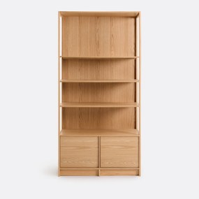 Ράφιερα με επένδυση δρυς, 2 πόρτες, Senssia