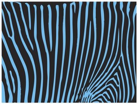 Φωτοταπετσαρία - Zebra pattern (turquoise) 200x154