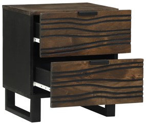 vidaXL Κομοδίνο με συρτάρι Καρυδιά 40 x 33.5 x 46 εκ