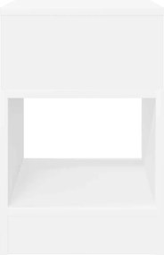 vidaXL End Table 2 pcs Λευκό 30,5 x 30 x 45 εκ Επεξεργασμένο ξύλο
