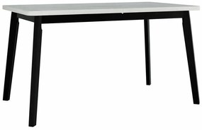 Τραπέζι Victorville 130, Μαύρο, Άσπρο, 75x80x140cm, 30 kg, Επιμήκυνση, Πλαστικοποιημένη μοριοσανίδα, Ξύλο, Μερικώς συναρμολογημένο, Ξύλο: Οξιά
