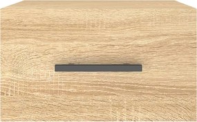 vidaXL Κομοδίνα Επιτοίχια 2 τεμ. Sonoma Δρυς 35 x 35 x 20 εκ.