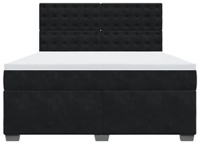 ΚΡΕΒΑΤΙ BOXSPRING ΜΕ ΣΤΡΩΜΑ ΜΑΥΡΟ 180X200 ΕΚ. ΒΕΛΟΥΔΙΝΟ 3290992