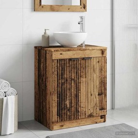 vidaXL Ντουλάπι Μπάνιου Παλαιωμένο ξύλο 54 x 41 x 70 εκ