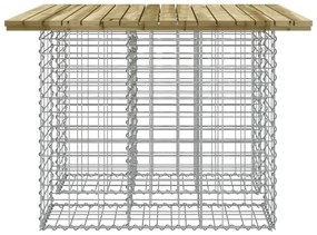 Παγκάκι Κήπου Συρματοκιβώτιο 100x102x72 εκ. Εμποτ. Ξύλο Πεύκου - Καφέ