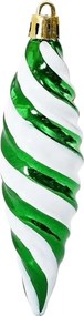 vidaXL Μπαλίτσα Χριστουγεννιάτικης Σπiral 40 pcs Πράσινο Πλαστικό