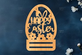 Σετ των 2 Intra απο ξύλο plywood 3mm-4mm πάχος - Πασχαλινή θήκη χρημάτων Laser Cut Δίασταση 15x15 cm INTRAFABR-117726214