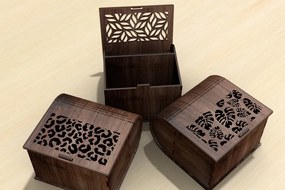 Σετ των 2 Intra απο ξύλο plywood 3mm-4mm πάχος – Ξύλινο Βιβλιοκούτι Σετ 3 τεμαχίων Δίασταση 20x20 cm INTRAFABR-108720861