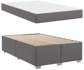 vidaXL Σκελετός Κρεβατιού Γκρι 120 x 190 cm Τεχνητό δέρμα