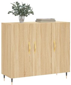 vidaXL Ντουλάπι Sonoma δρυς 90x34x80 εκ. Επεξεργασμένο Ξύλο