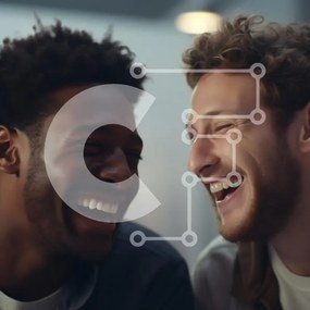 Intra Συλλεκτικό Ξύλινο Παζλ Plywood 4mm - Δύο άνδρες που γελούν μαζί Σε Ξύλινο Κουτί - Διαστάσεις Puzzle: 10x10 cm – 25 κομμάτια