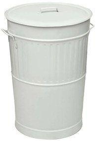 Κάδος Απορριμμάτων Retro 4868-033 Φ48x68cm 100lt White Ατσάλι