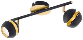 Φωτιστικό Σποτ Led 95483 Black - Gold Nocito Eglo Metal