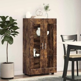 vidaXL Πλαϊνό γραφείο με ράφι FLORIN Καπνιστό Δρύς 55,5 x 29 x 100 εκ