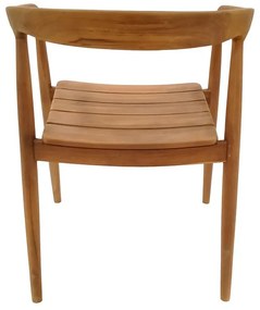 Πολυθρόνα Noody teak ξύλο σε φυσική απόχρωση 62x55x75εκ 62x55x75 εκ.