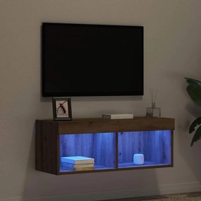 vidaXL Σετ επίπλου τηλεόρασης 80 x 30 x 30 εκ artisan δρυς