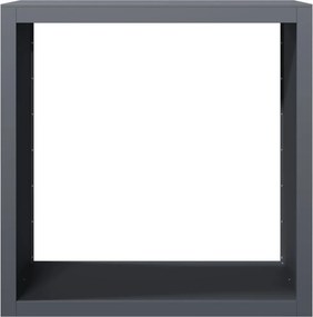 vidaXL Ράφι Καυσόξυλων Ανθρακί 100x40x100 εκ. Ατσάλινο