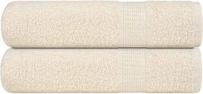 vidaXL Χειροπετσέτες FROGN 2 τεμ. Κρεμ 50x100 εκ. 360 γρ./τ.μ.