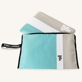 Πετσέτα Θαλάσσης Microfiber 2 Όψεων + Νεσεσέρ Παραλίας (2τμχ) Feel & Touch Med 05