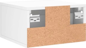 vidaXL Κομοδίνο Επιτοίχιο Λευκά 35 x 35 x 20 εκ.