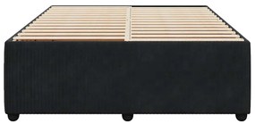 vidaXL Σκελετός Κρεβατιού Χωρίς Στρώμα Μαύρο 160x200 εκ. Βελούδινο