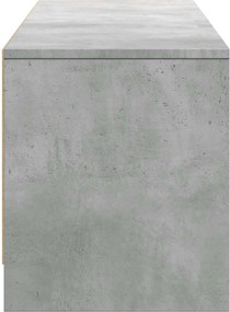 vidaXL Ντουλάπι TV Σκυρόδεμα 165 x 34 x 40 εκ. Επεξεργασμένο ξύλο