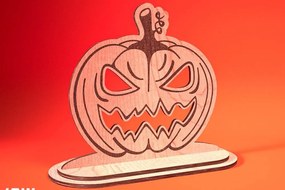 Σετ των 2 Intra απο ξύλο plywood Χρώμα wenge 3mm-4mm πάχος - Halloween Jack O Lantern Decor Δίασταση 15x15 cm INTRAFABR-122961291