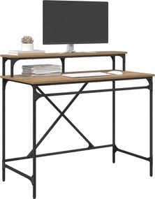 vidaXL Γραφείο Artisan Oak 100 x 50 x 90 cm Επεξεργασμένο ξύλο