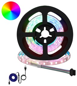 vidaXL Λωρίδα LED 2 pcs Μαύρο και Διαφανές 750 χιλ Χαλκός και Πλαστικό