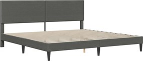 vidaXL Σκελετός Κρεβατιού Σκούρο Γκρι 200 x 200 cm