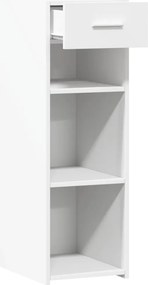 vidaXL Συρταριέρα Λευκή 30x42,5x93 εκ. από Επεξεργασμένο Ξύλο