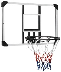 VidaXL Ταμπλό Μπασκέτας Διάφανο 90 x 60 x 2.5 εκ. Πολυανθρακικό