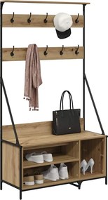 vidaXL Ράφι Ρούχων Artisan Oak 100 x 41 x 184 εκ Επεξεργασμένο ξύλο