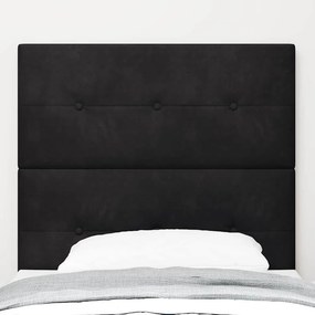 vidaXL Κεφαλάρι Μαύρο 80 cm Βελούδο