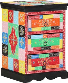 vidaXL Ντουλάπι με Συρτάρια Πολύχρωμο 40 x 40 x 60 cm