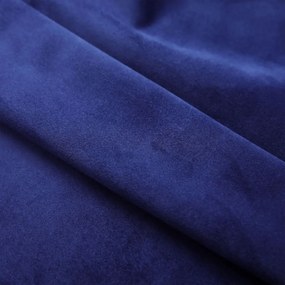 Κουρτίνες Συσκότ. Κρίκοι 2 τεμ. Σκούρο Μπλε 140x175 εκ. Βελούδο - Μπλε