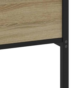 vidaXL Πλαίσιο Κρεβ. Χωρ. Στρώμα Sonoma Δρυς 90x200 εκ. Επεξ. Ξύλο