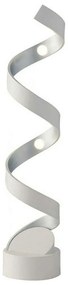 Φωτιστικό Δαπέδου Helix LED-HELIX-L4 BCO 12W Led 14,5x66cm White-Silver Luce Ambiente Design Aluminium
