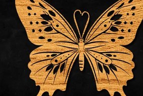 Σετ των 2 Intra απο ξύλο plywood 3mm-4mm πάχος – Paper Cut Butterfly Δίασταση 20x20 cm INTRAFABR-99896566