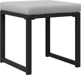 vidaXL Εξωτερικά Έπιπλα 4 pcs 2-Αριθμός καθισμάτων Ανοιχτό γκρι