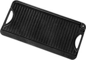 VEVOR 20x10 in Reversible Grill Griddle Pre-Seasoned BBQ Pan Cast Iron Black
