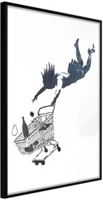 Αφίσα - Banksy: Shop Until You Drop - 30x45 - Μαύρο - Χωρίς πασπαρτού