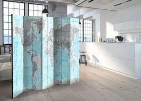 Διαχωριστικό με 5 τμήματα - Wooden Travels [Room Dividers] 225x172