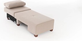 Πολυθρόνα-Κρεβάτι Κρέμα Αριστερή PERENNA LINEN 93x116x83