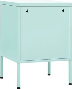 vidaXL Κομοδίνο Χρώμα Μέντας 35 x 35 x 51 εκ. από Ατσάλι