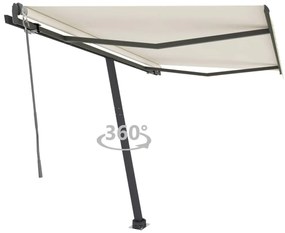 vidaXL Τέντα Αυτόματη Ανεξάρτητη Κρεμ 350 x 250 εκ.