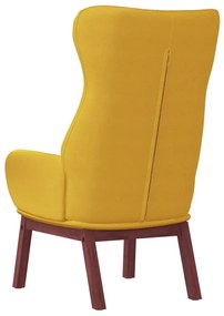 vidaXL Πολυθρόνα Relax Κίτρινο Μουσταρδί Υφασμάτινη