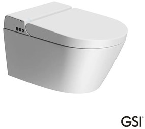 GSI Pura 59 Swirlflush Λεκάνη Κρεμαστή με Ενσωματωμένο Ηλεκτρονικό Κάλυμμα Μπιντέ White Matt