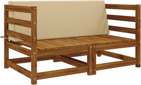vidaXL Μαξιλάρι πλάτης SOEST 100% Πολυεστέρας Μπεζ 120 x 20 x 40 cm